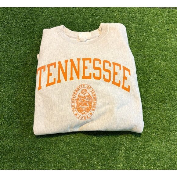 Tennessee Volunteers sweatshirt mens medium gray orange champion reverse weave 3 - Picture 1 of 12